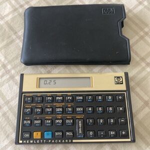 Hewlett-Packard Vintage(1987) HP 12C Financial Calculator 2747A51096.Made in USA